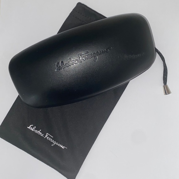 SALVATORE FERRAGAMO Sunglasses Eyeglasses Case with Dust Bag - Picture 1 of 12